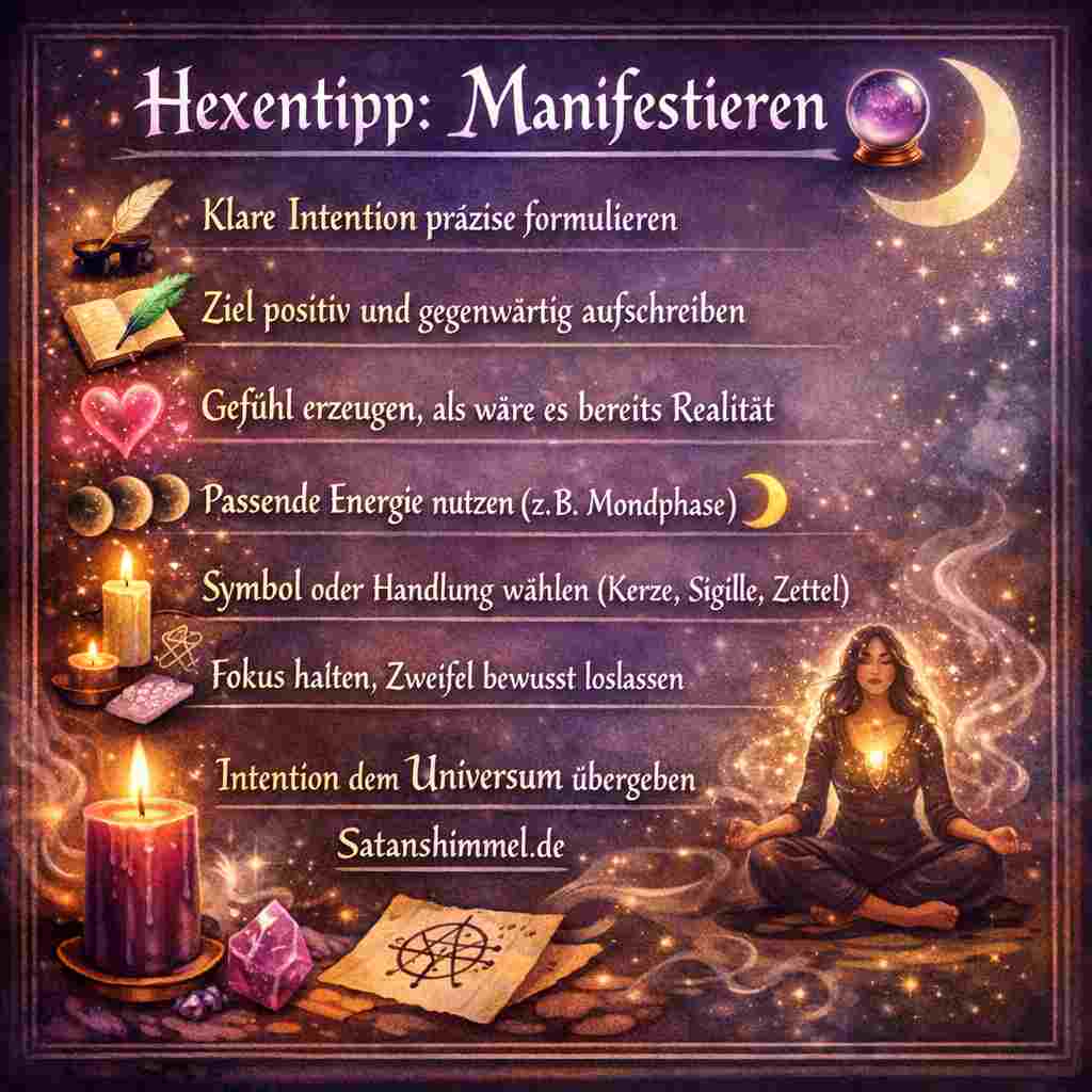 Manifestiere deine Realität: Formuliere deine Intention klar, fühle sie als bereits erfüllt und übergib sie vertrauensvoll dem Universum.