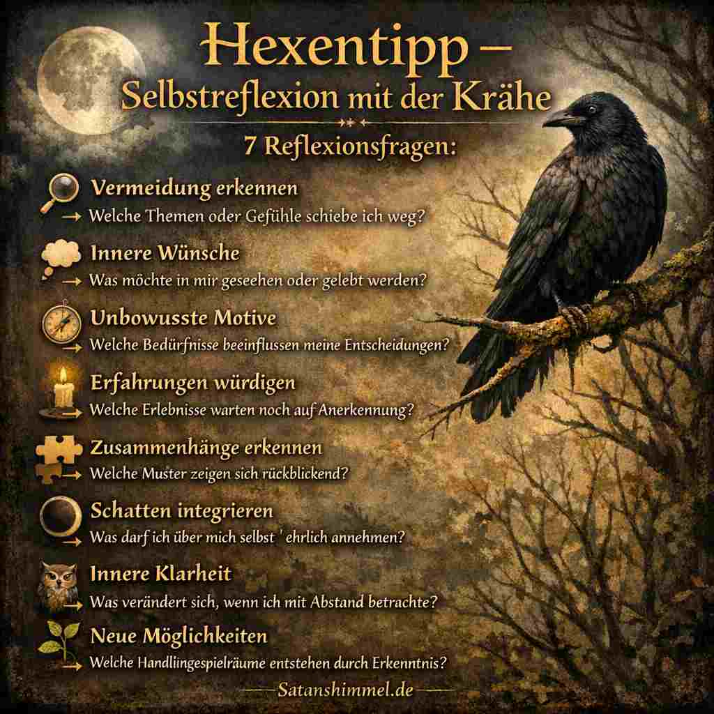 Die Fragen laden dazu ein, verborgene Gefühle, unbewusste Muster und innere Wünsche achtsam zu erkennen, anzunehmen und daraus neue Handlungsmöglichkeiten für persönliches Wachstum zu entwickeln.