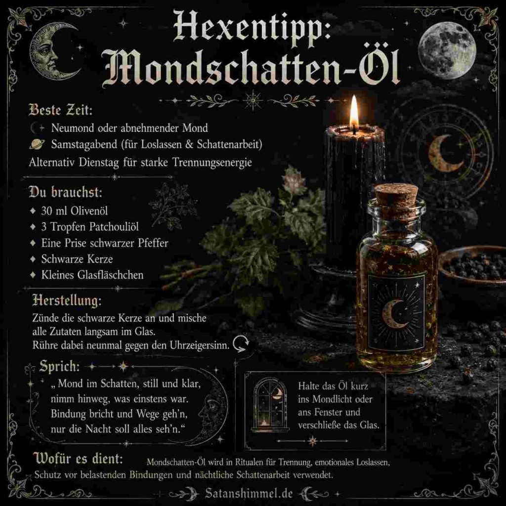 Mondschatten-Öl für Trennzauber