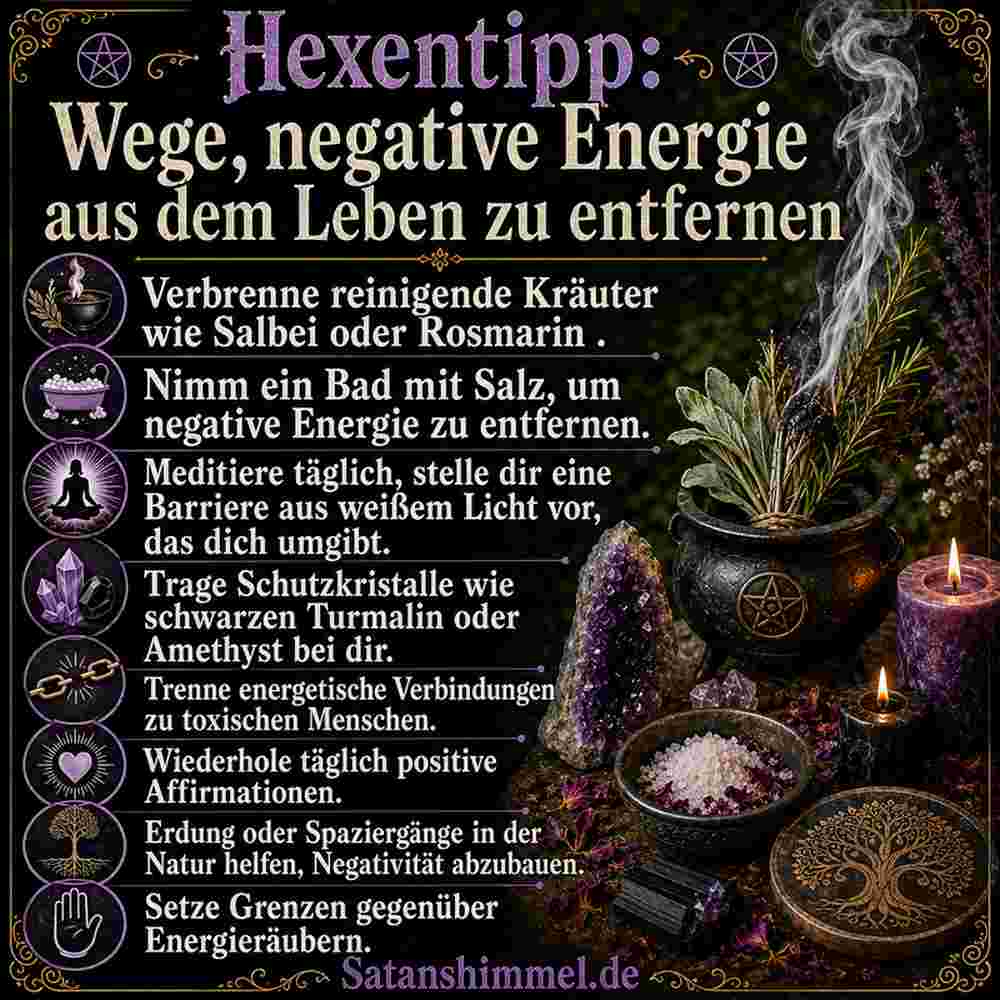 Methoden, um negative Energie zu entfernen