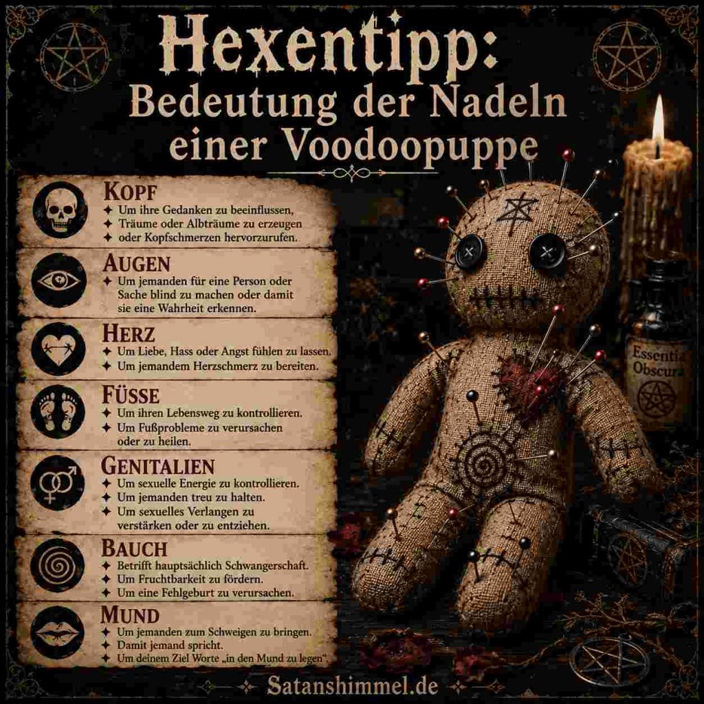 Verwendung der Voodoonadeln