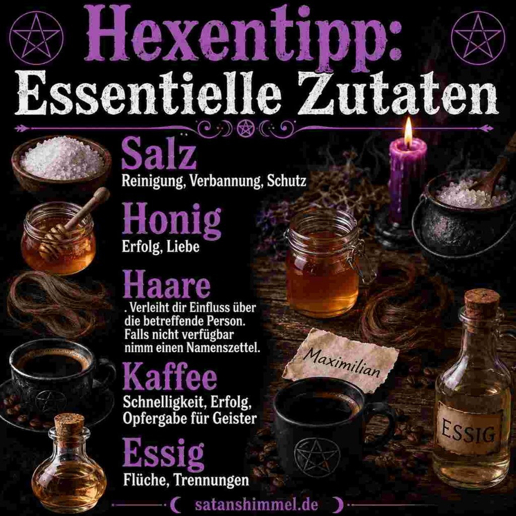 Liiste essentieller Zutaten in der Hexerei