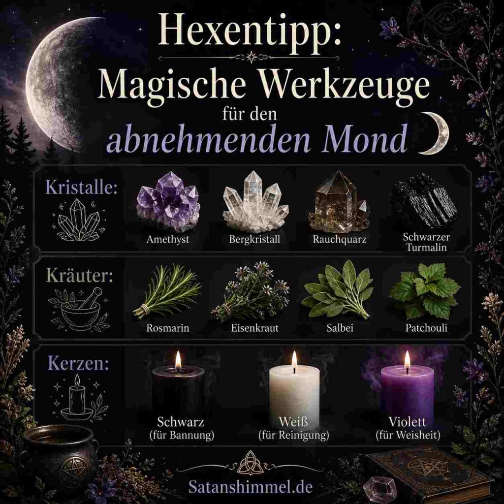 abnehmender Mond Werkzeuge