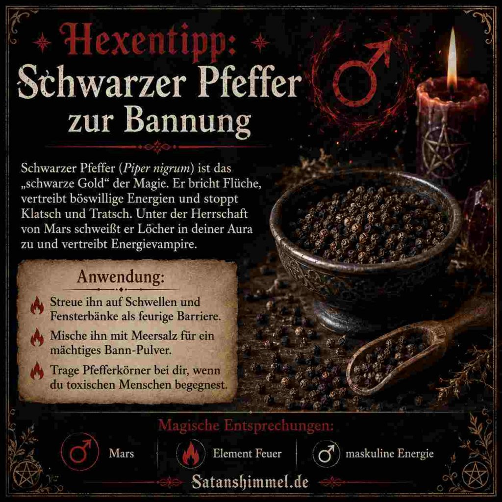 Bannritual mit Pfeffer Anleitung