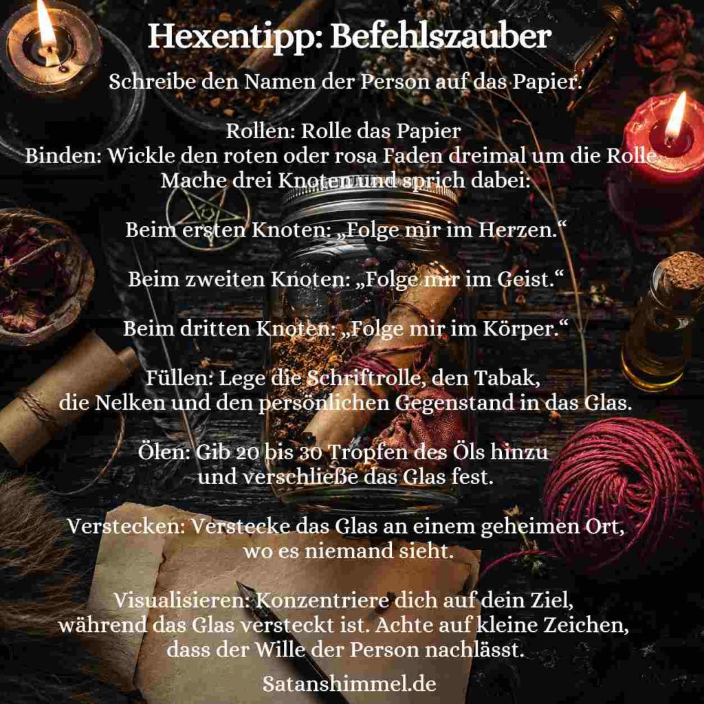Bindungszauber Anleitung