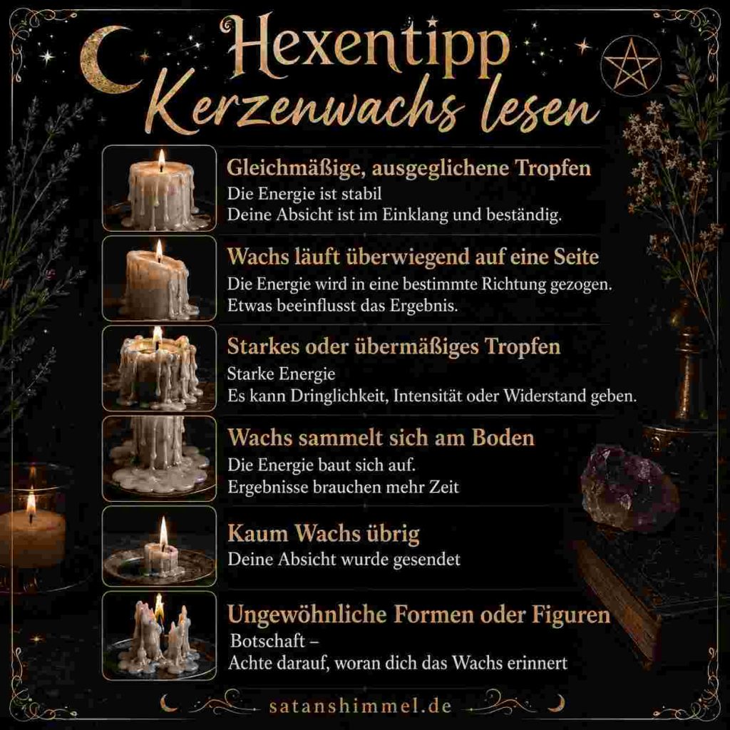 Kerzenwachs Interpretation Anleitung