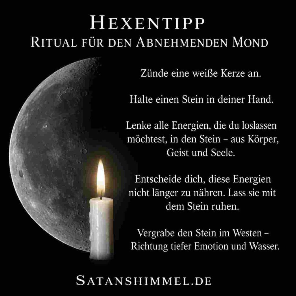 Loslass-Ritual für den abnehmenden Mond