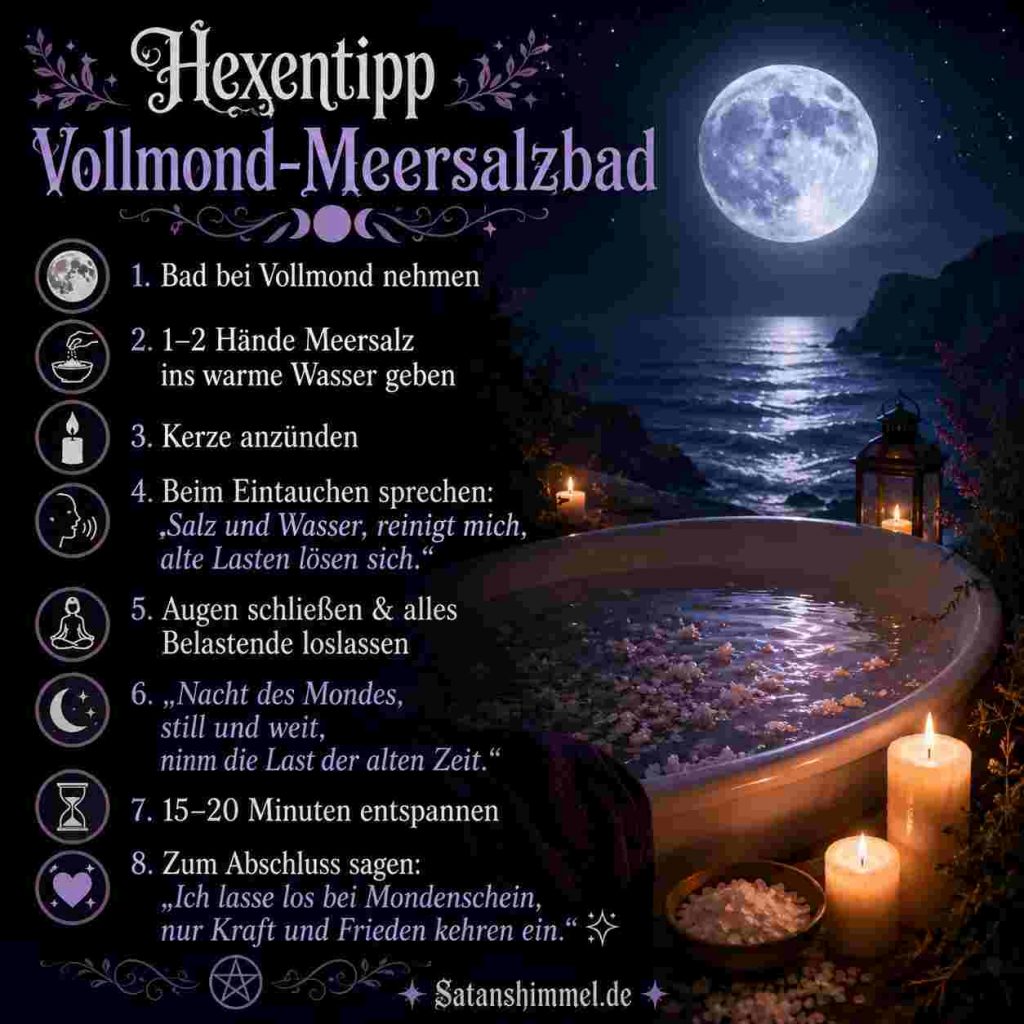 Anleitung Meersalzbad Hexerei