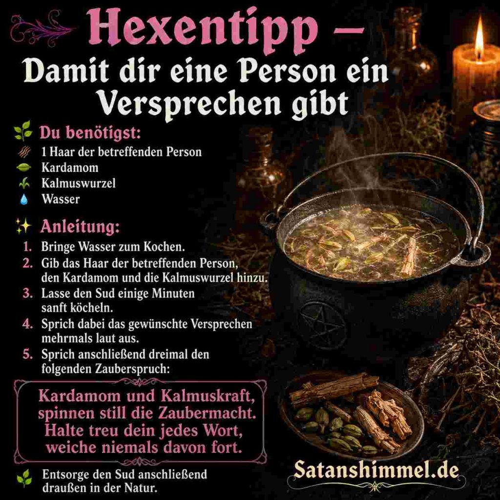 Ritual, damit eine Person dir ein Versprechen gibt