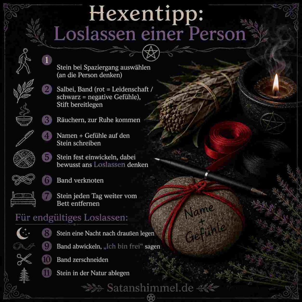 Ritual Loslassen einer Person