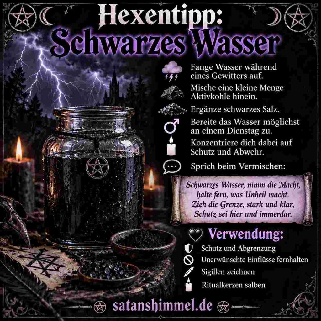 Schwarzes Wassser: Anleitung zur Herstellung