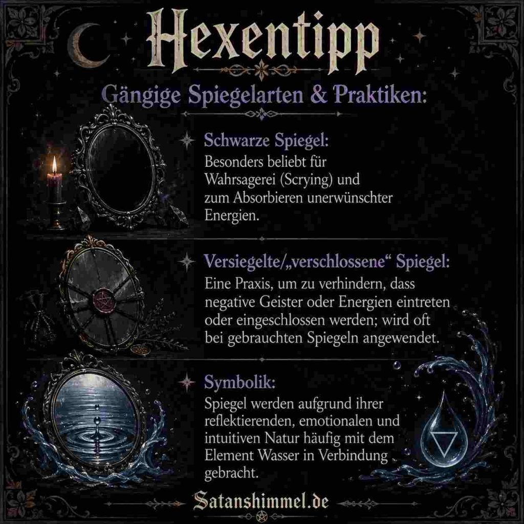 Spiegelarten und Praktiken
