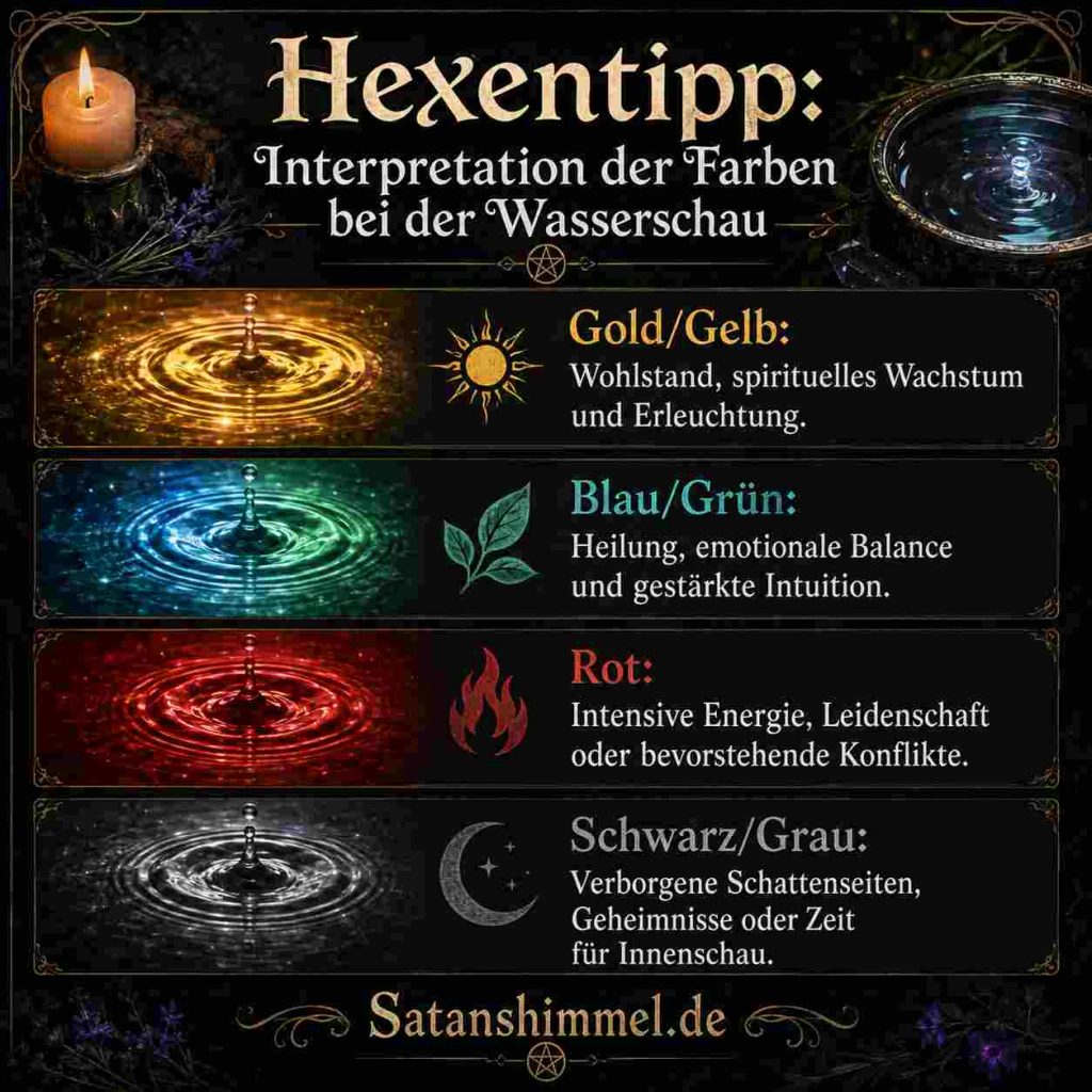 Wasserschau Interpretation Farben