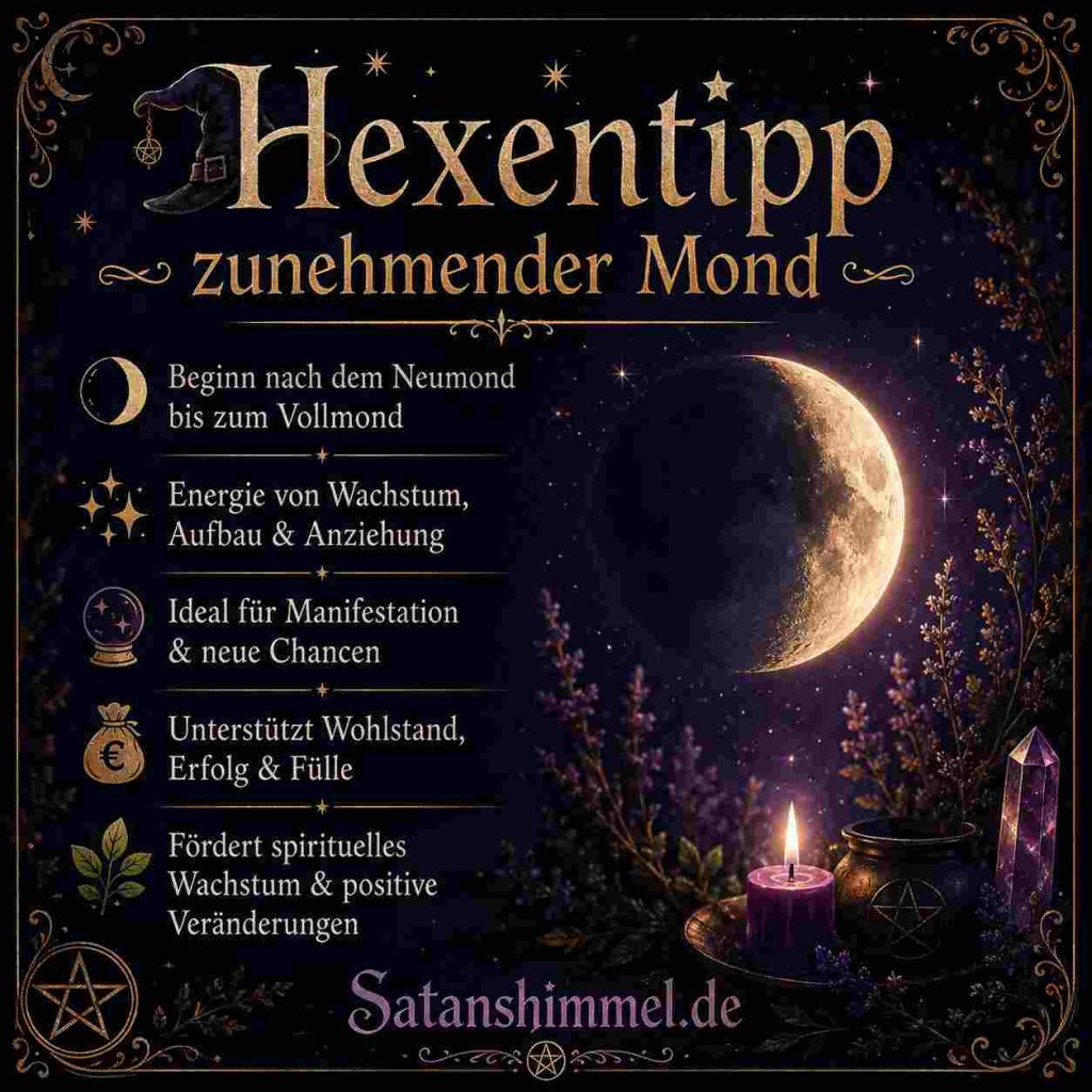 zunehmender Mond Magie