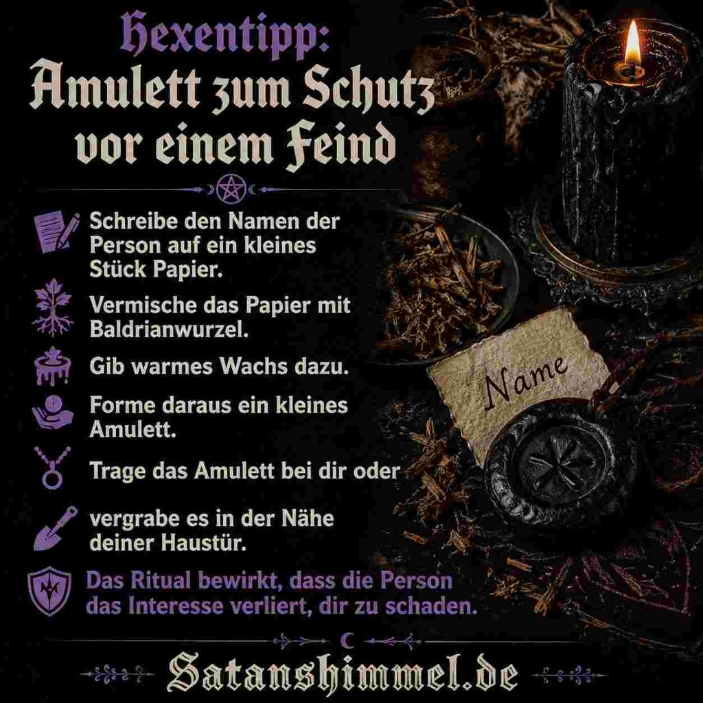 Amulett zum Schutz vor einem Feind