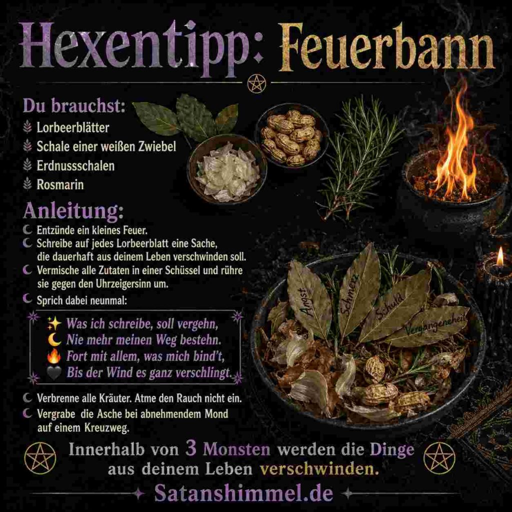 Bannzauber mit Feuer Anleitung