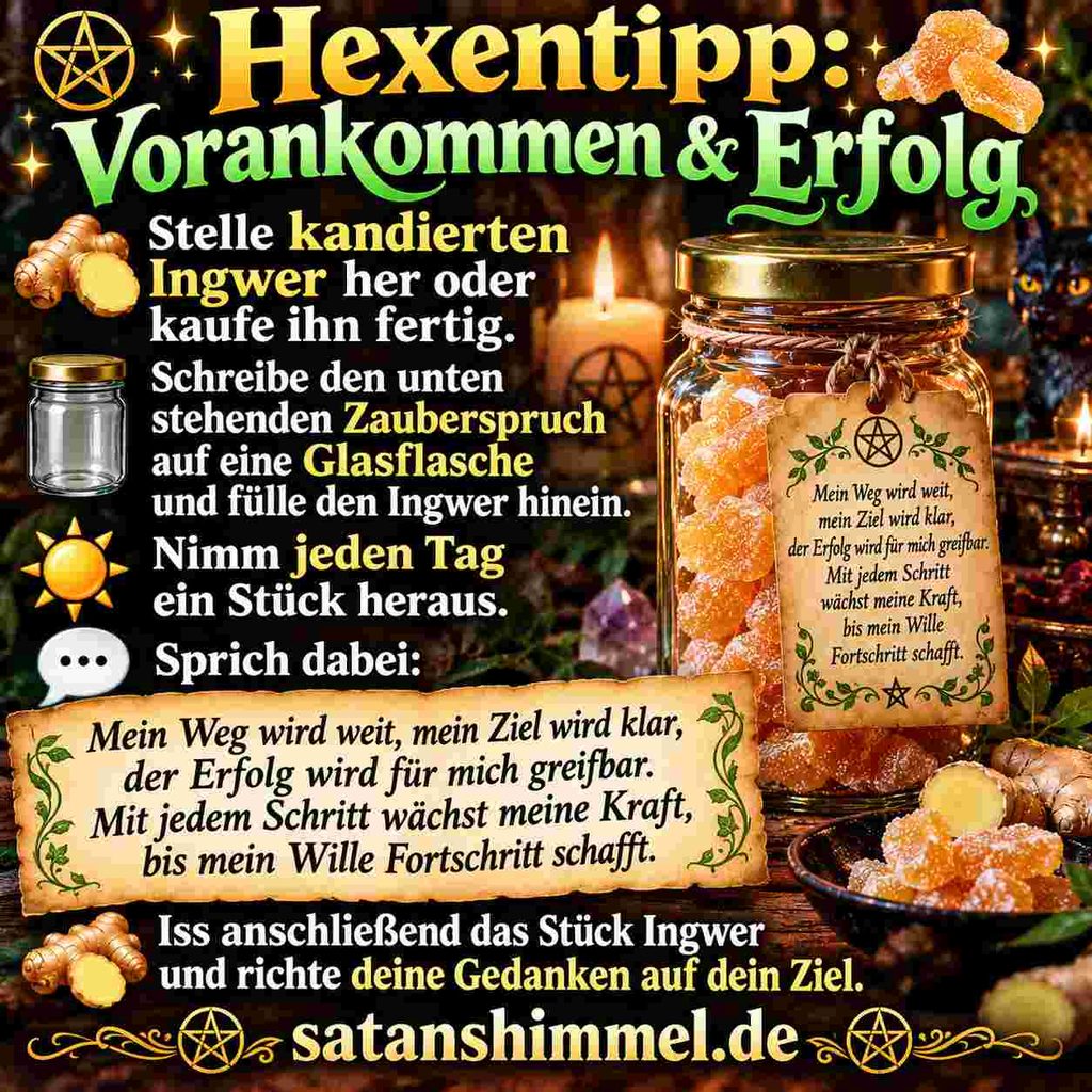 Erfolgszauber mit Ingwer