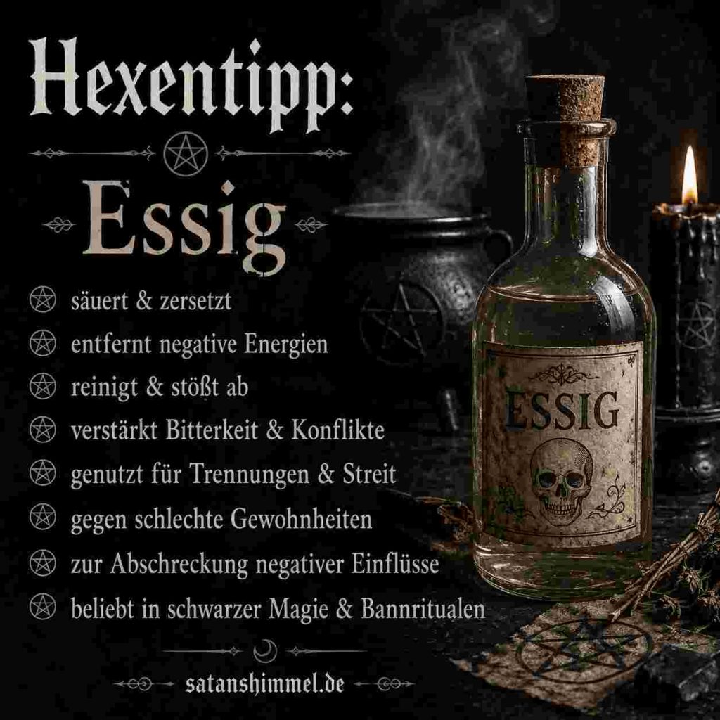 Essig in der Magie