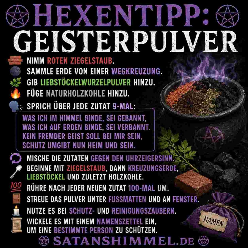 Rezept für Geisterpulver