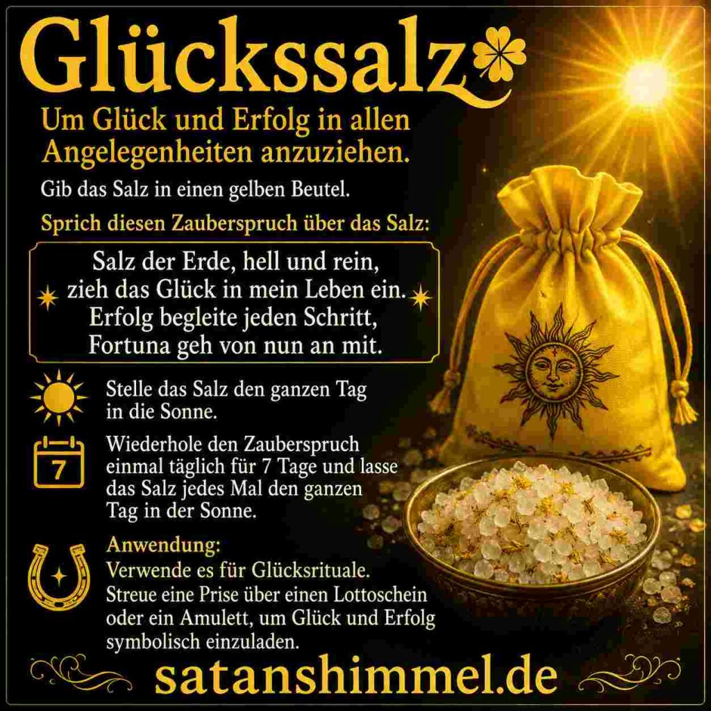 Anleitung zur Hestellung von Glückssalz