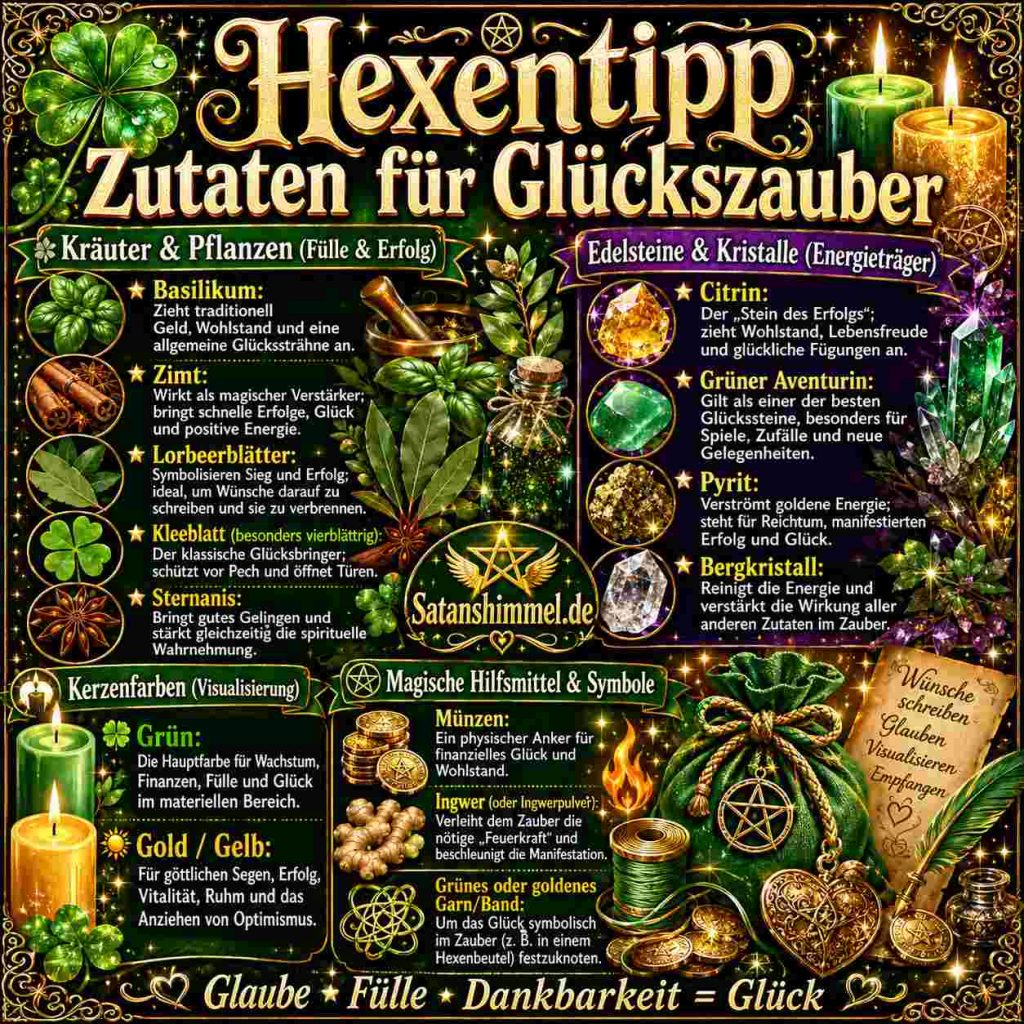 Passende Zutaten für Glückszauber