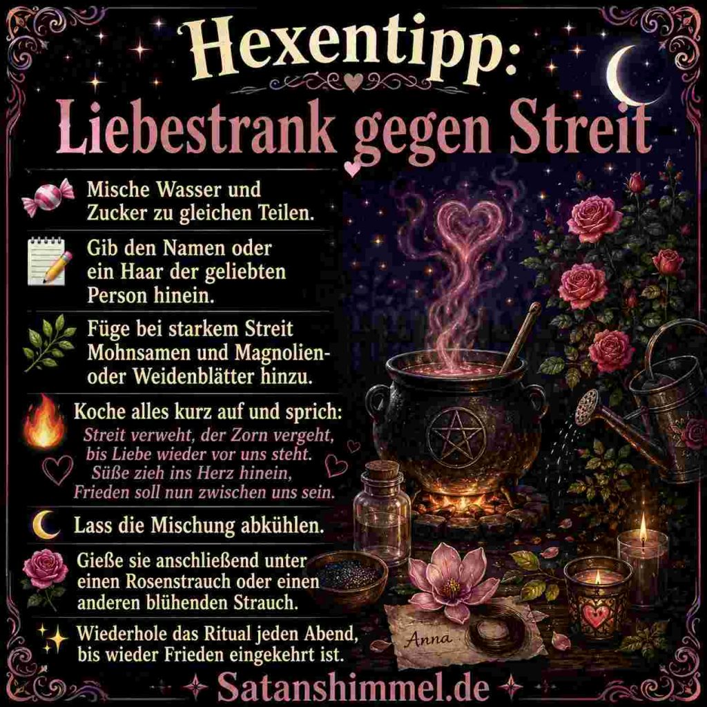 Liebestrank Rezept gegen Streit
