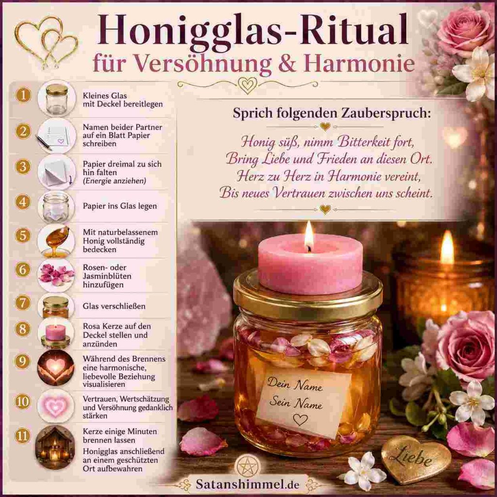 Liebeszauber mit Honigglas