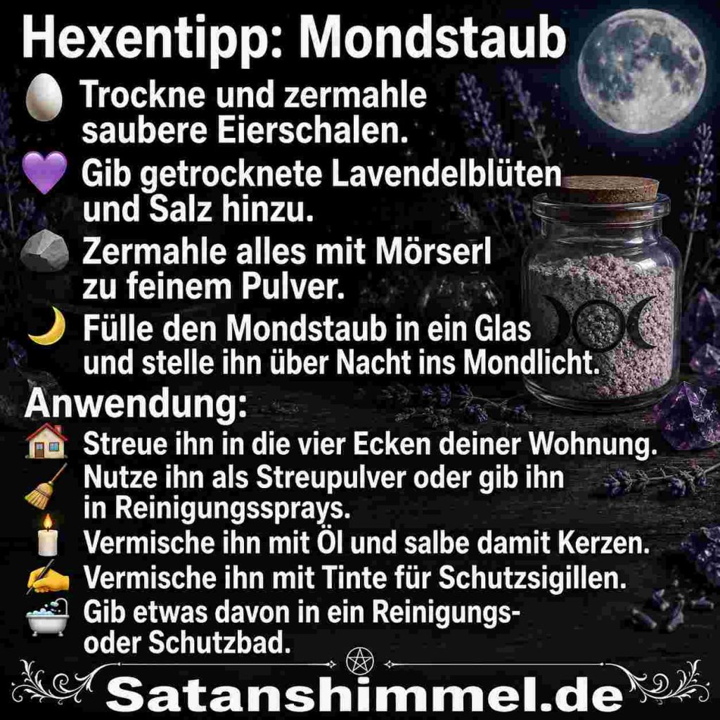 Mondstaub herstellen Anleitung