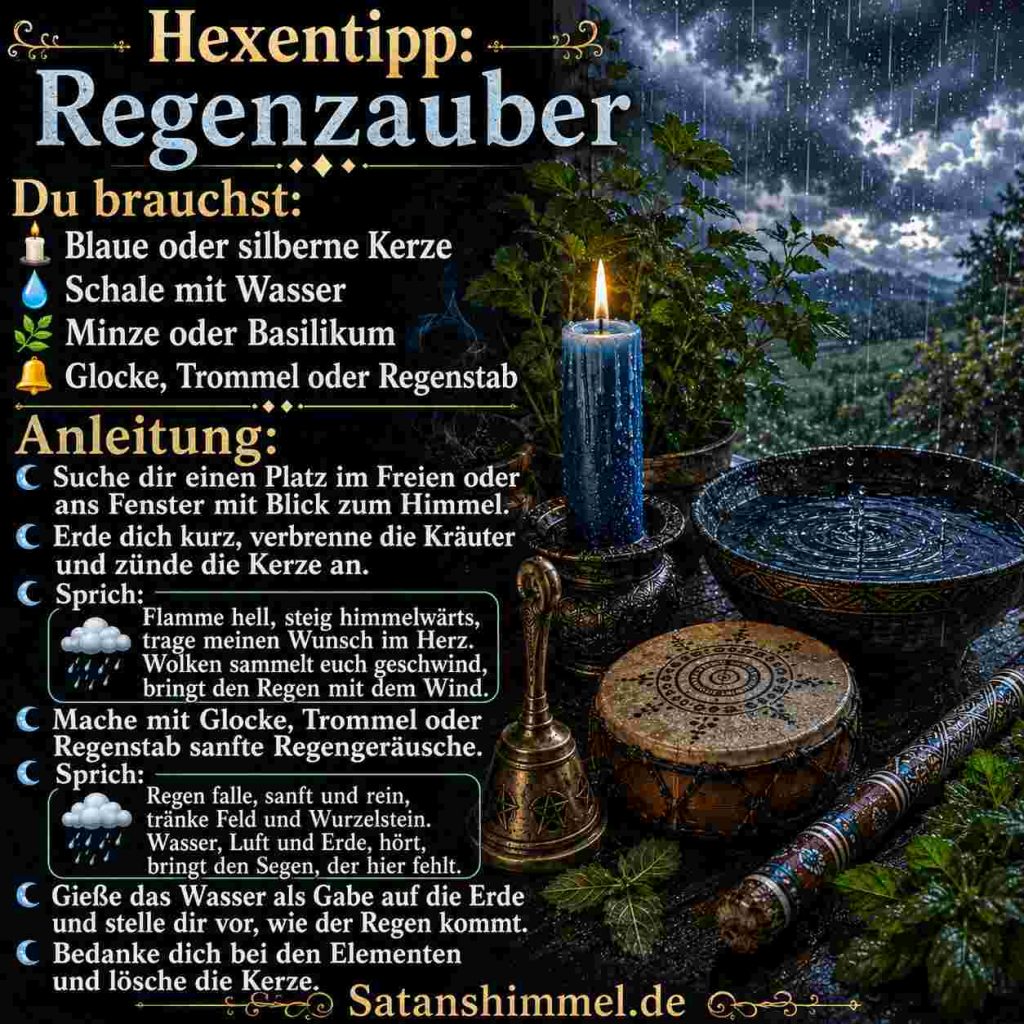 Ritual für Regenzauber