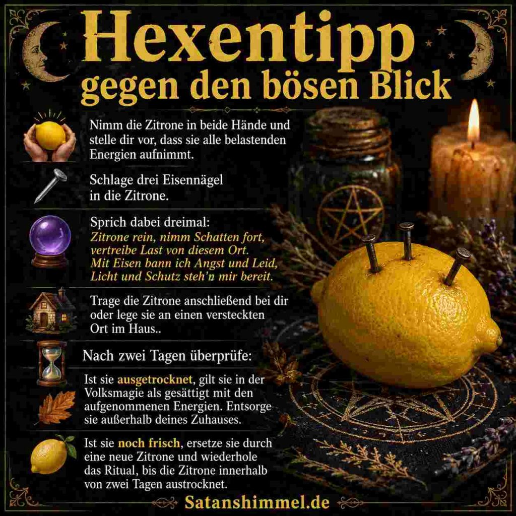 Ritual gegen den bösen Blick mit Zitrone
