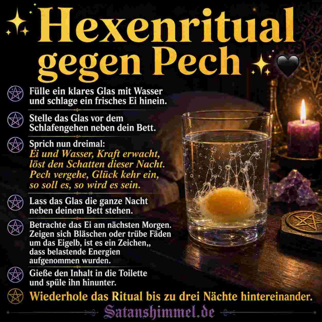 Ritual gegen Pech mit einem Ei