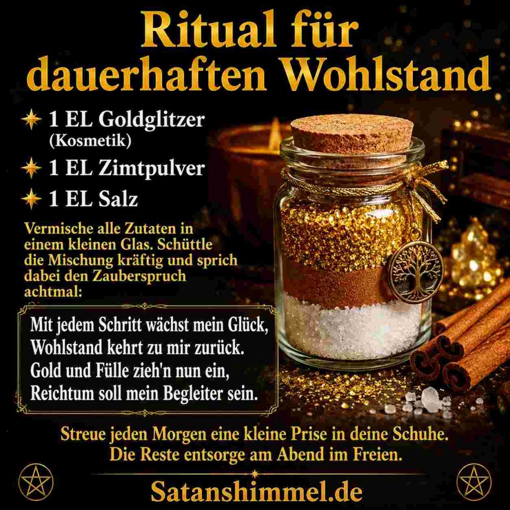 Schuh-Ritual für dauerhaften Wohlstand