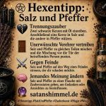 Salz und schwarzer Pfeffer in der Hexerei