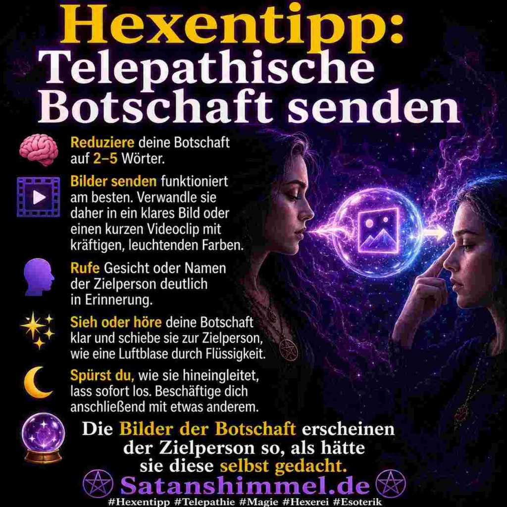 Anleitung telepathische Botschaft senden