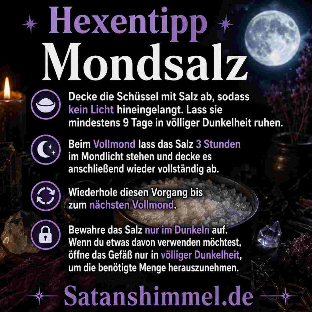 Anleitung, um Mondsalz herzustellen