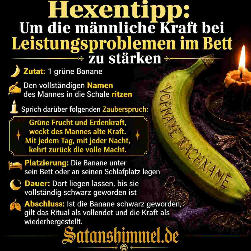 Postenzzauber mit Banane Anleitung