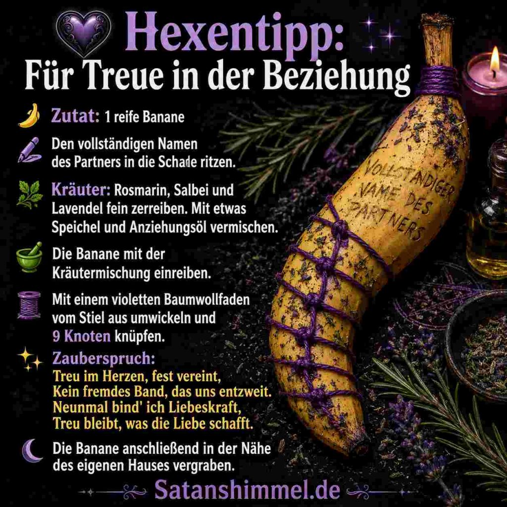 Ritual für Treue in einer Beziehung. Anleitung