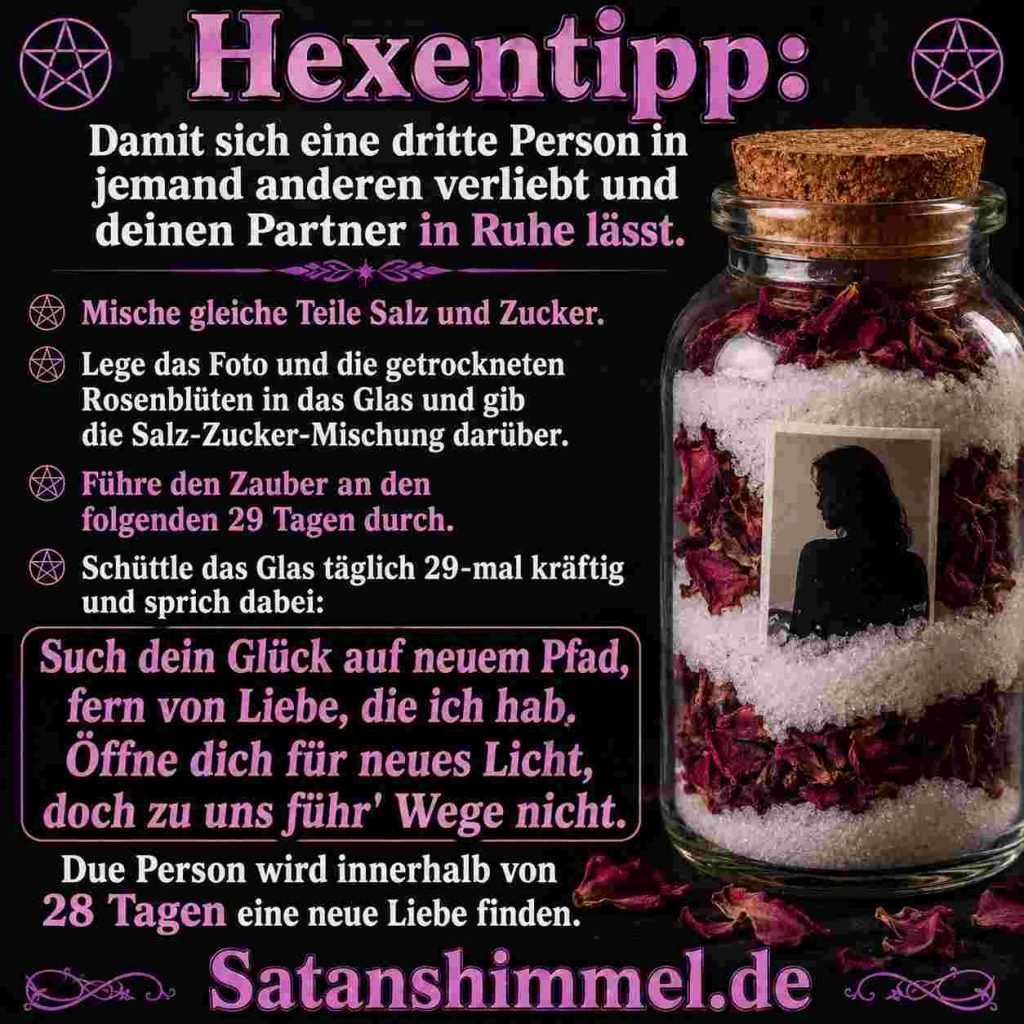 Zauber, um dritte Person loszuweden - Anleitung