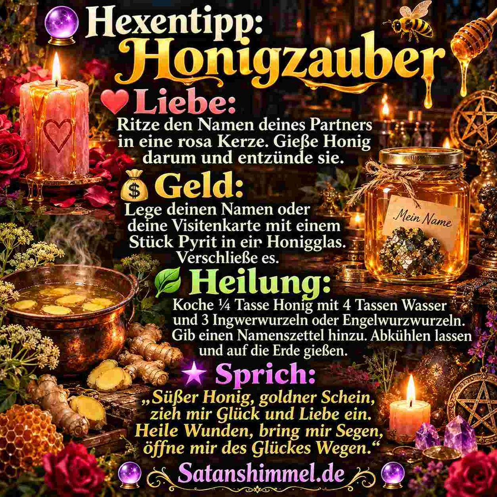 Drei Rituale mit Honig Anleitung