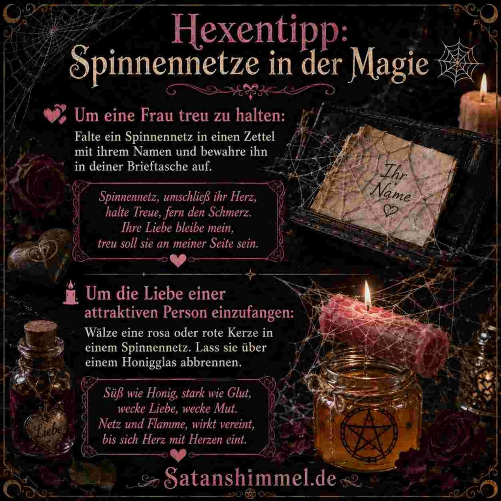 Rituale mit Spinnennetzen