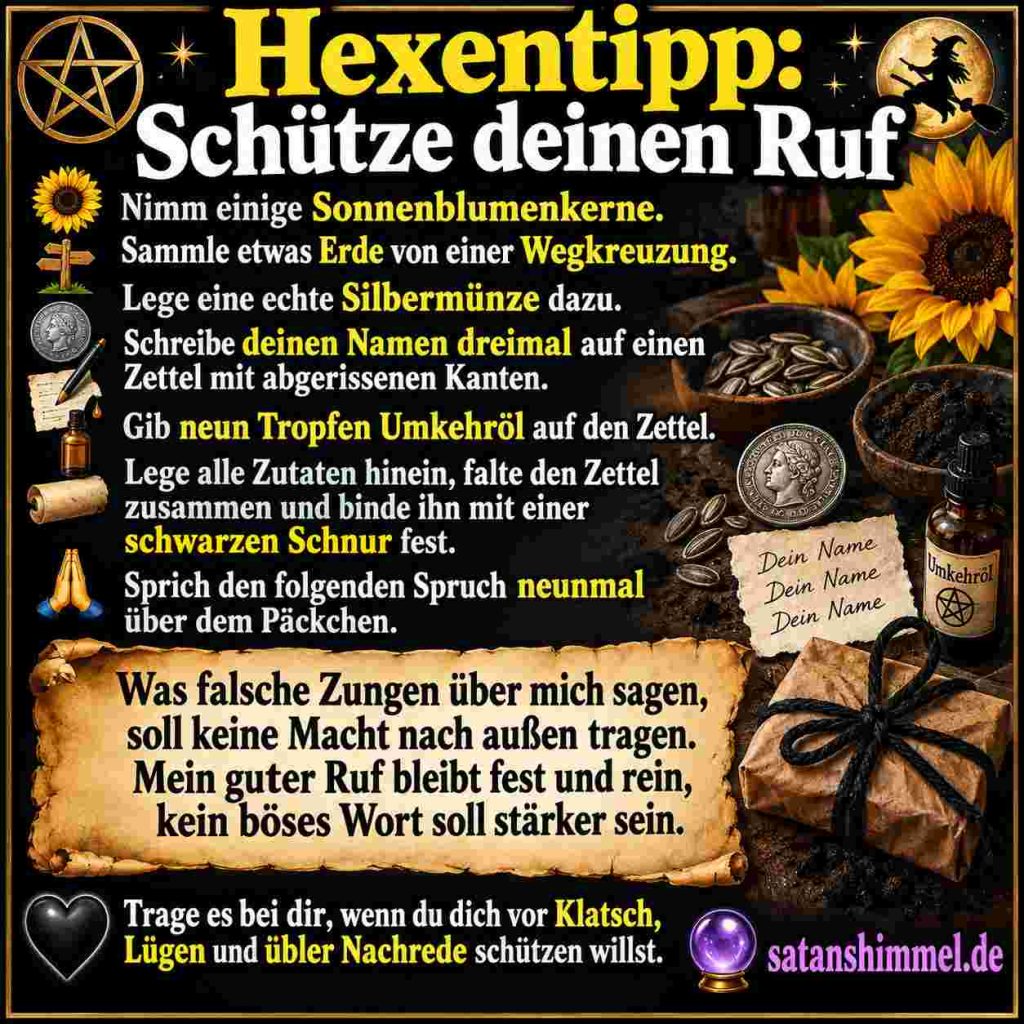 Schutzzauber für den guten Ruf