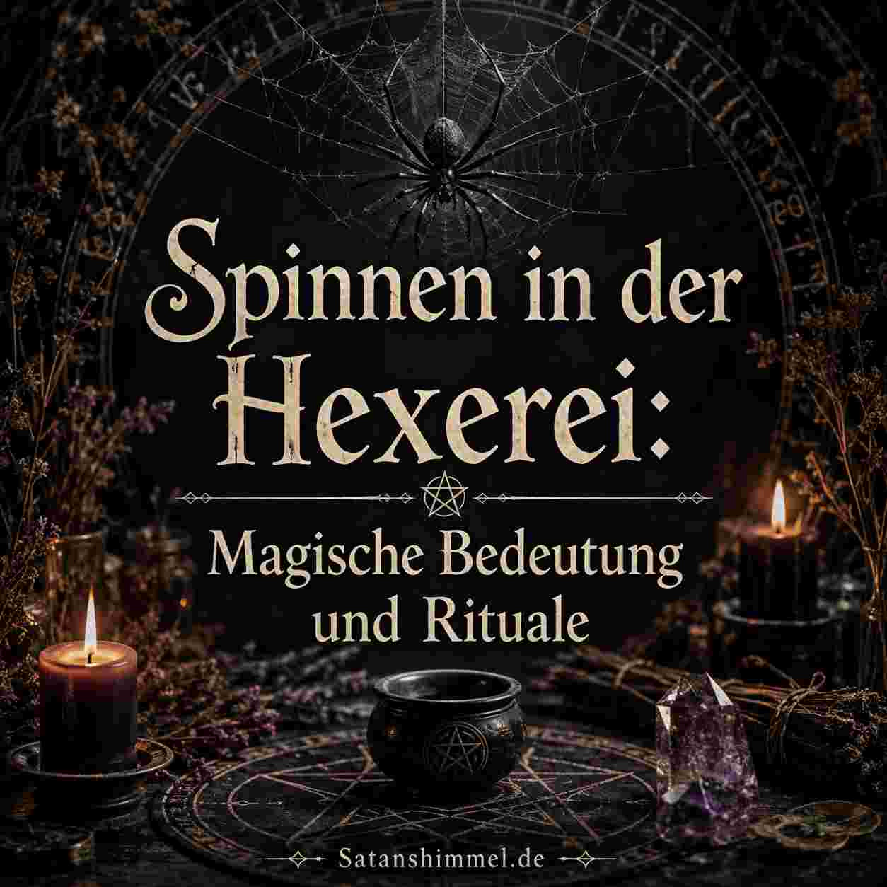 Du betrachtest gerade Spinnen in der Hexerei: Magische Bedeutung und Rituale