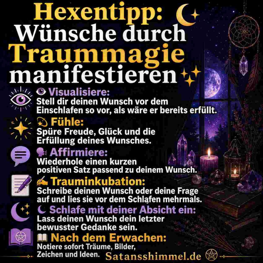 Wünsche durch Traummagie manifestieren Anleitung