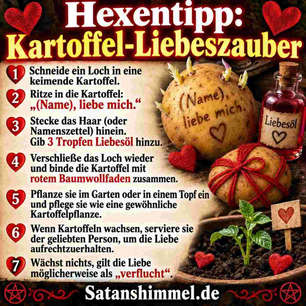 Kartoffel-Liebeszauber Anleitung
