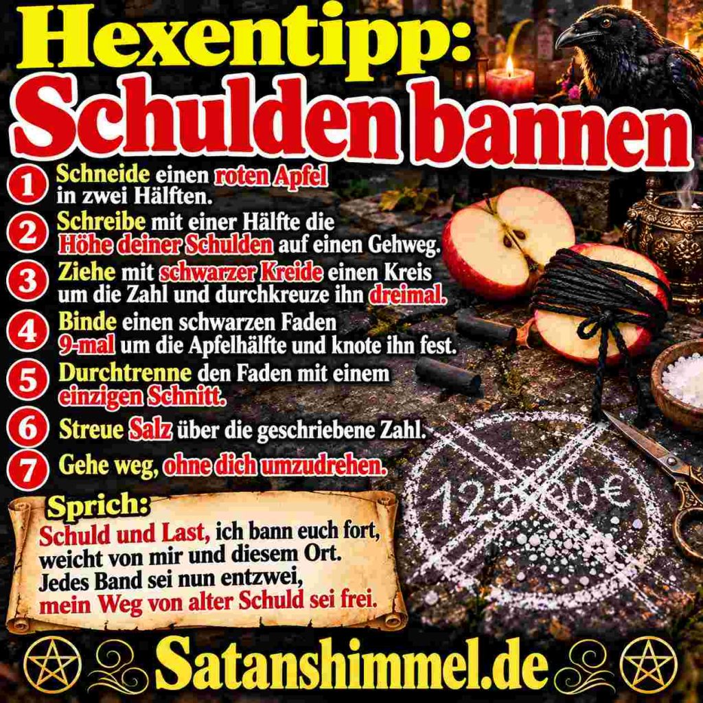 Schulden bannen Ritualanleitung