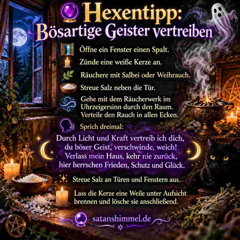 Geister vertreiben Ritual